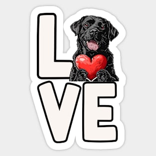 Black Labrador Retriever Sticker